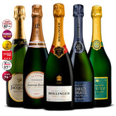 5 Champagne Set: Jacquart Mosaïque, Laurent‑Perrier La Cuvée, Bollinger Spécial Cuvée, Charles Heidsieck Brut Réserve & Deutz Brut Classic 5×750 ml